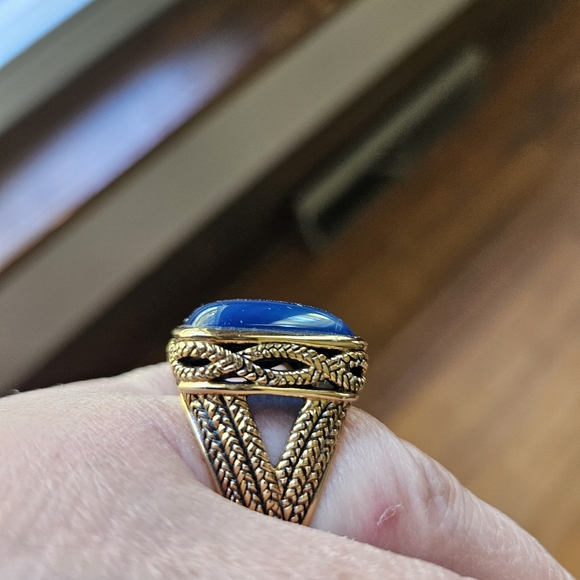 Barse Blue  Statement Ring Sz 11.5 - Picture 3 of 7